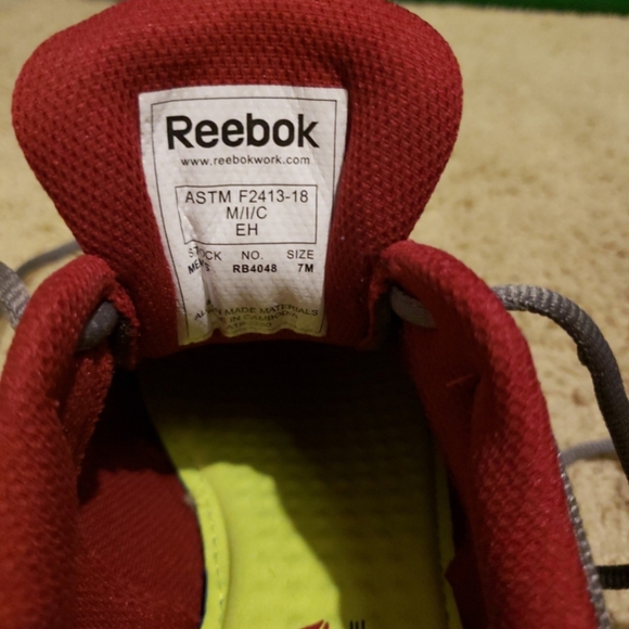 New w/o box Mens Reebok RB4048 size 7M sublite cushion electrical alloy toe - Picture 8 of 8